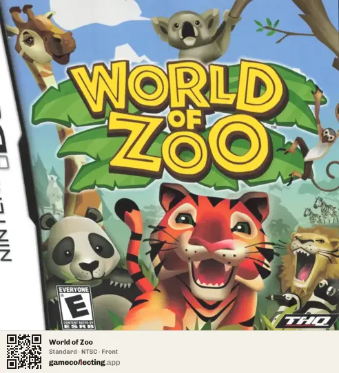 World of Zoo Nintendo DS, NTSC box front