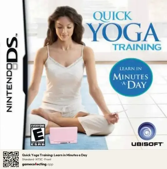 Quick Yoga Training: Learn in Minutes a Day Nintendo DS, NTSC box front