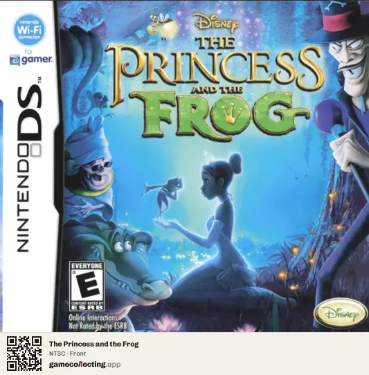 The Princess and the Frog Nintendo DS, NTSC box front