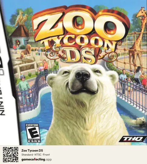 Zoo Tycoon DS Nintendo DS, NTSC box front