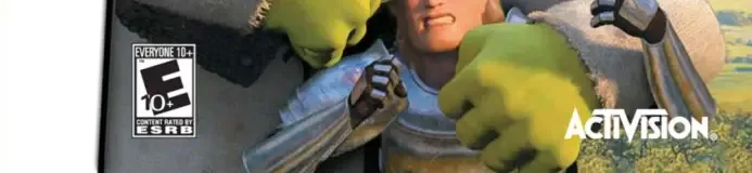 Shrek SuperSlam, the ESRB box on its front