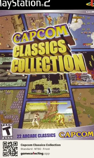 Capcom Classics Collection PlayStation 2, NTSC box front