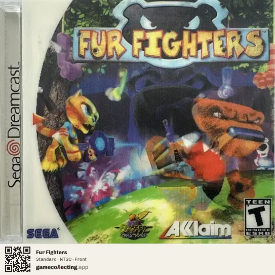 Fur Fighters Sega Dreamcast, NTSC box front