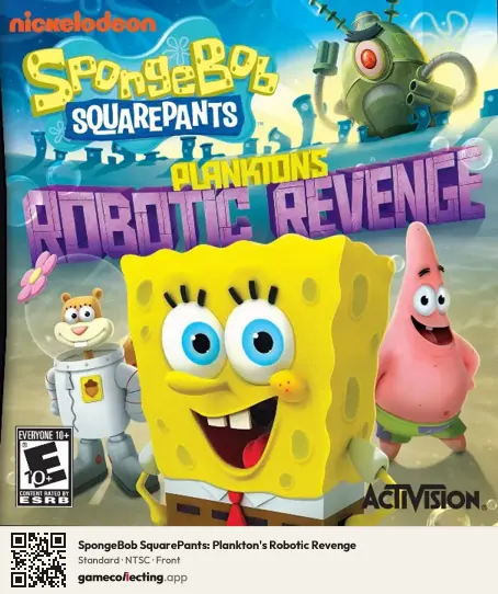 SpongeBob SquarePants: Plankton's Robotic Revenge Nintendo DS, NTSC box front