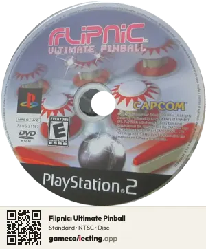 Flipnic: Ultimate Pinball PlayStation 2, NTSC disc