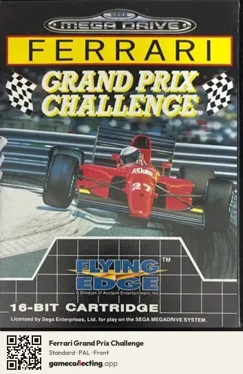 Ferrari Grand Prix Challenge Sega Mega Drive / Genesis, PAL box front