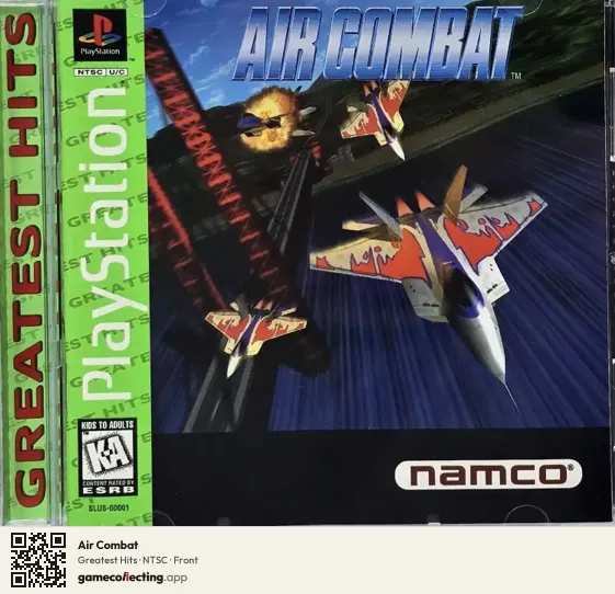 Air Combat PlayStation, NTSC box front