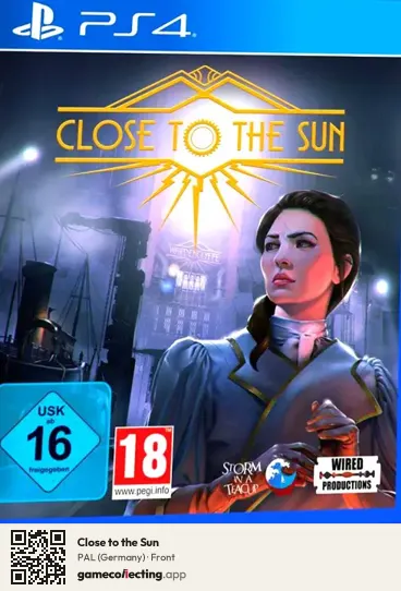 Close to the Sun PlayStation 4, Germany box front
