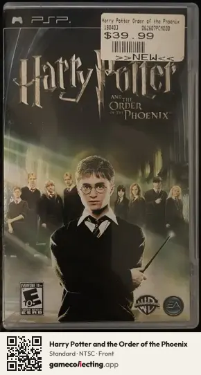 Harry Potter and the Order of the Phoenix PlayStation Portable, NTSC box front