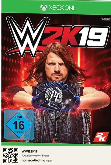 WWE 2K19 Xbox One, Germany box front