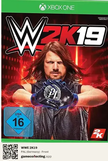 WWE 2K19 Xbox One, Germany box front