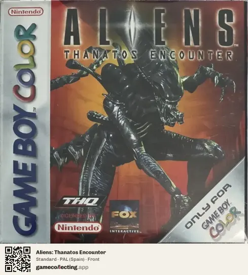 Aliens: Thanatos Encounter Game Boy Color, Spain box front