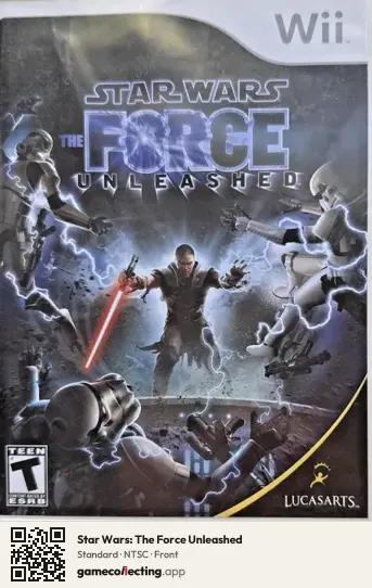Star Wars: The Force Unleashed Nintendo Wii, NTSC box front