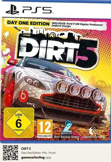 DIRT 5 PlayStation 5, PAL box front