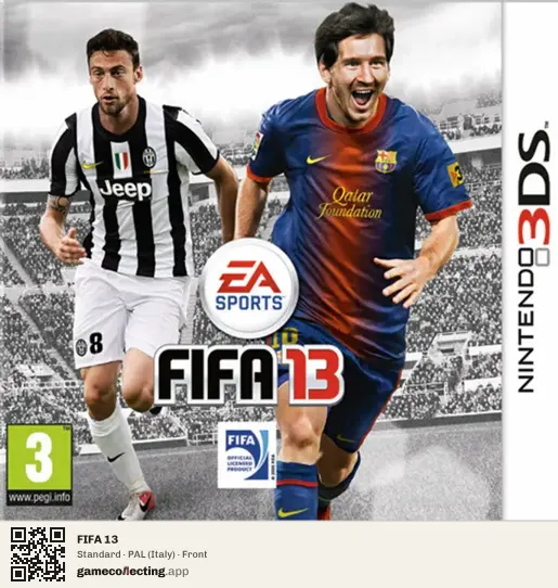 FIFA 13 Nintendo 3DS, Italy box front