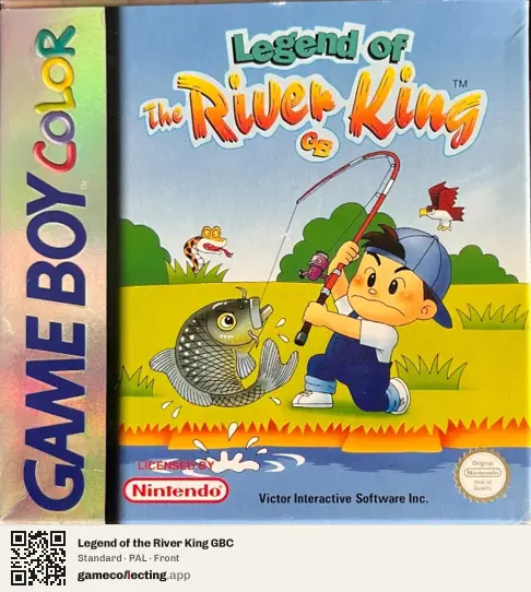 Legend of the River King GBC Game Boy Color, PAL box front