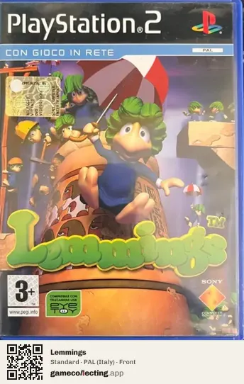 Lemmings PlayStation 2, Italy box front