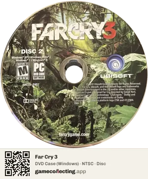 Far Cry 3 Computer, NTSC disc