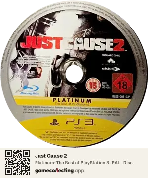 Just Cause 2 PlayStation 3, PAL disc