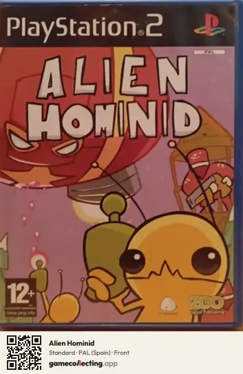 Alien Hominid PlayStation 2, Spain box front