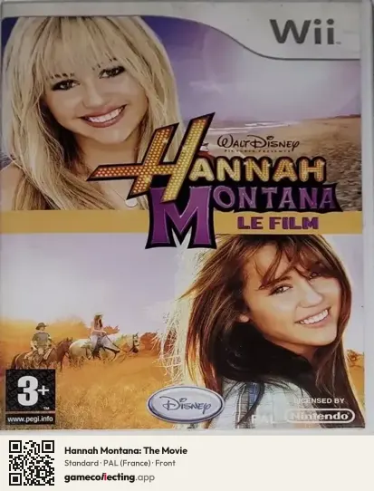 Hannah Montana: The Movie Nintendo Wii, France box front