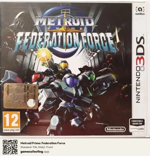 Metroid Prime: Federation Force Nintendo 3DS, Italy box front