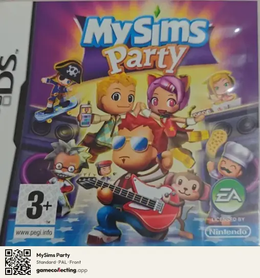 MySims Party Nintendo DS, PAL box front