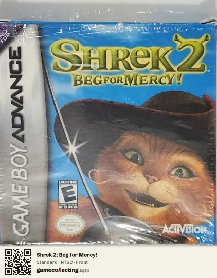 Shrek 2: Beg for Mercy! Game Boy Advance, NTSC box front