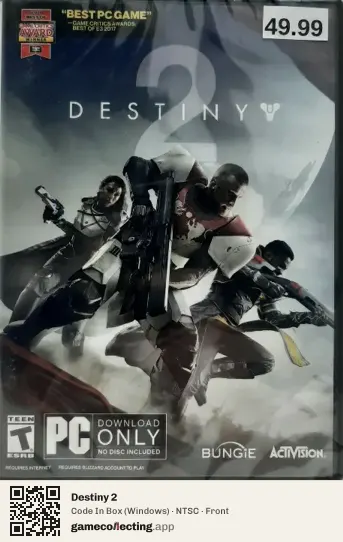 Destiny 2 Computer, NTSC box front