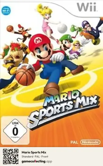 Mario Sports Mix Nintendo Wii, PAL box front