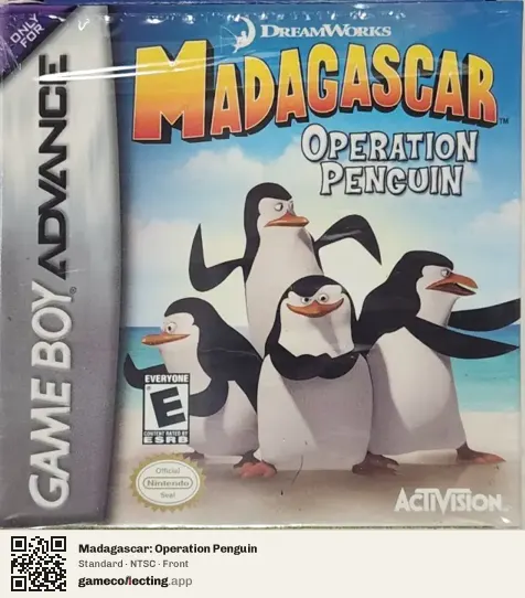 Madagascar: Operation Penguin Game Boy Advance, NTSC box front