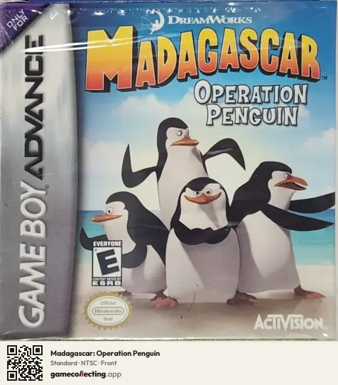 Madagascar: Operation Penguin Game Boy Advance, NTSC box front