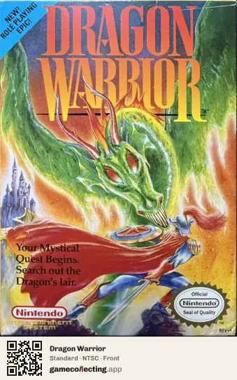 Dragon Warrior Nintendo Entertainment System, NTSC box front