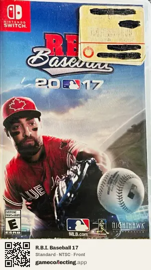 R.B.I. Baseball 17 Nintendo Switch, NTSC box front