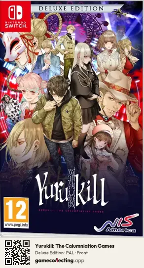 Yurukill: The Calumniation Games Nintendo Switch, PAL box front
