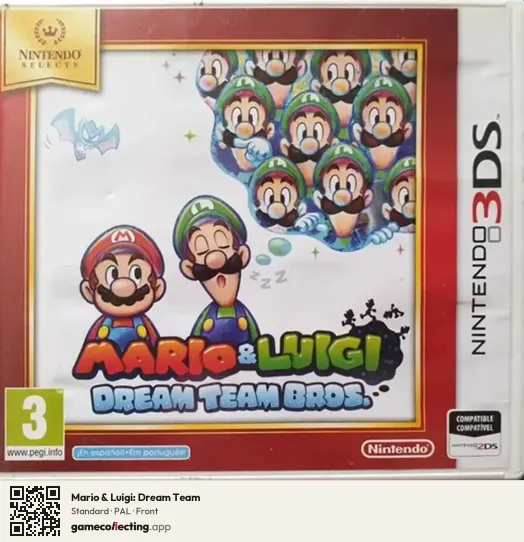 Mario & Luigi: Dream Team Nintendo 3DS, PAL box front