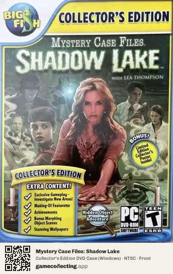 Mystery Case Files: Shadow Lake Computer, NTSC box front
