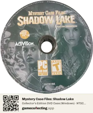 Mystery Case Files: Shadow Lake Computer, NTSC disc