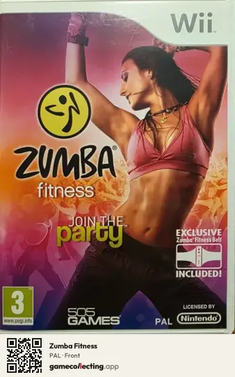 Zumba Fitness Nintendo Wii, PAL box front