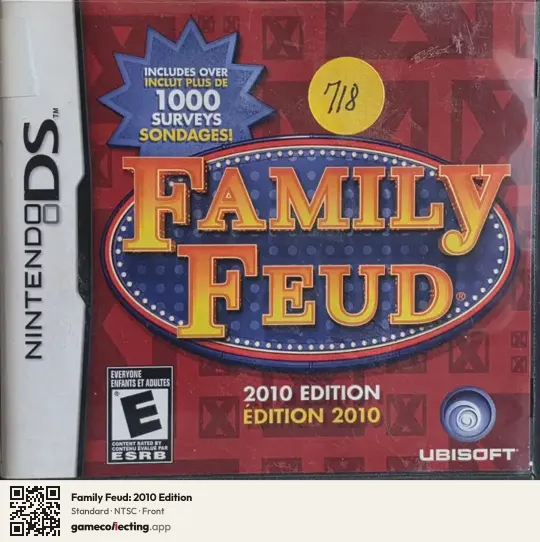 Family Feud: 2010 Edition Nintendo DS, NTSC box front