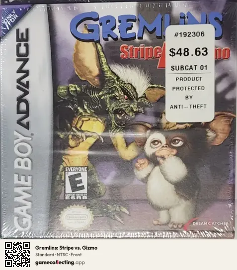 Gremlins: Stripe vs. Gizmo Game Boy Advance, NTSC box front