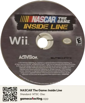 NASCAR The Game: Inside Line Nintendo Wii, NTSC disc