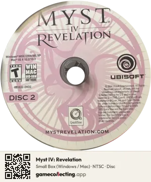 Myst IV: Revelation Computer, NTSC disc
