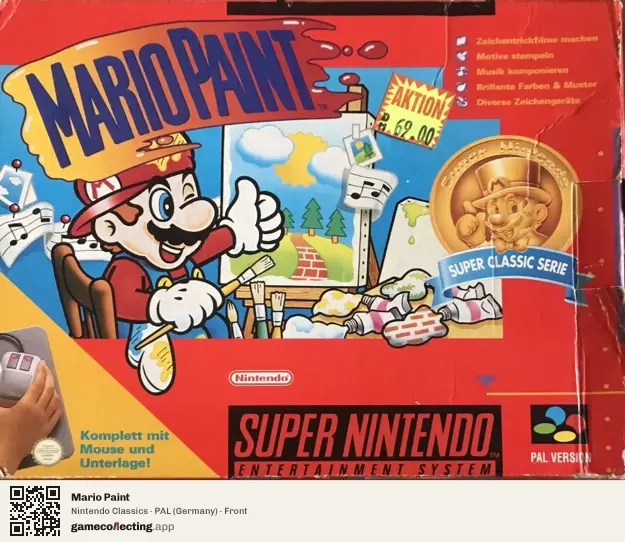 Mario Paint Super Nintendo Entertainment System, Germany box front