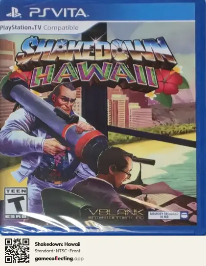 Shakedown: Hawaii PlayStation Vita, NTSC box front