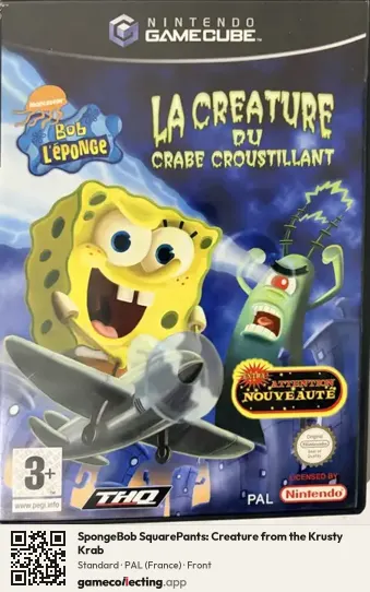 SpongeBob SquarePants: Creature from the Krusty Krab Nintendo GameCube, France box front