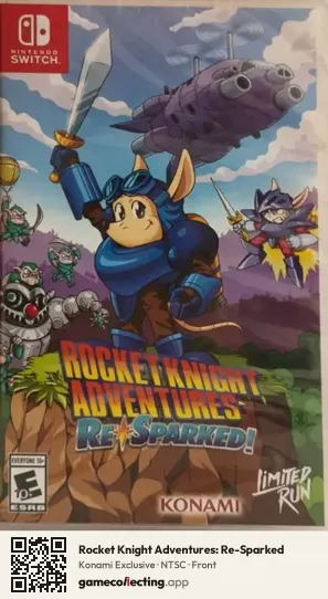Rocket Knight Adventures: Re-Sparked Nintendo Switch, NTSC box front