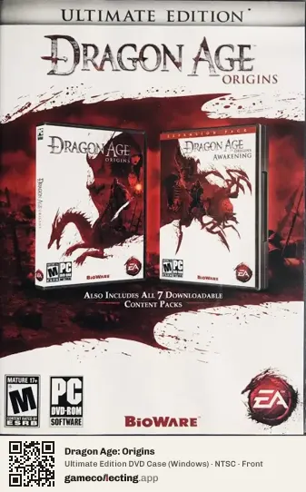 Dragon Age: Origins Computer, NTSC box front