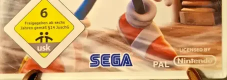 Sonic and the Secret Rings, the USK square on its front