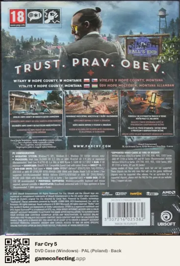 Far Cry 5 Computer, Poland box back